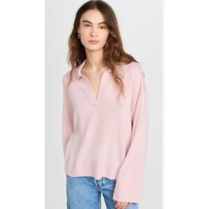 Alex Mill Isa Baby Pink Polo Cashmere Sweater size M medium